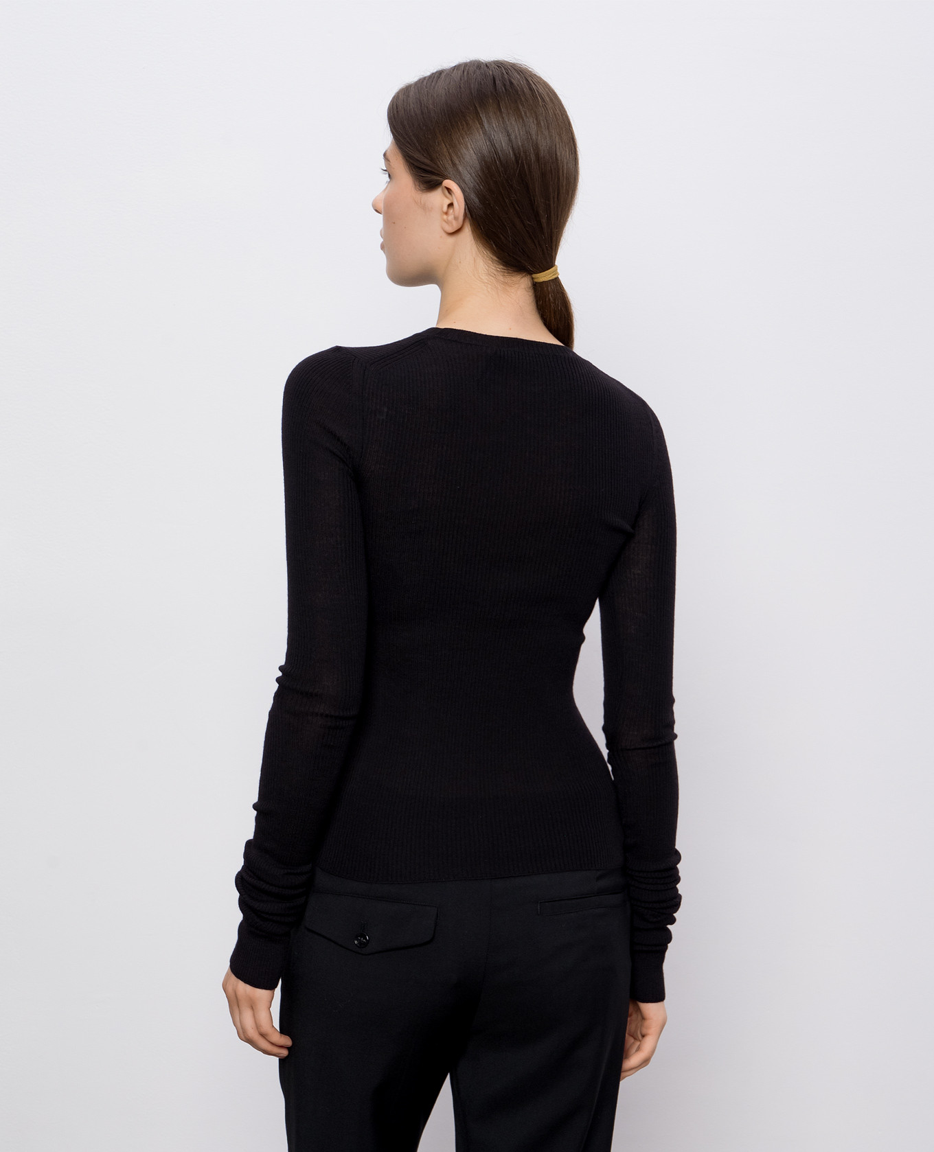 

Lyell black wool long sleeve jumper Ann Demeulemeester