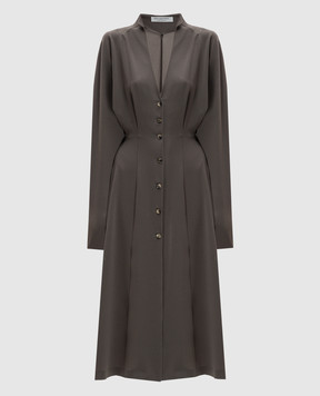 Philosophy di Lorenzo Serafini Khaki shirt dress A04385719