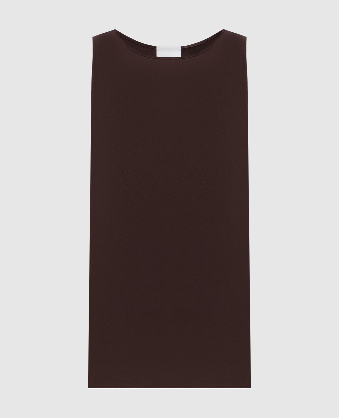Brown silk top Allude