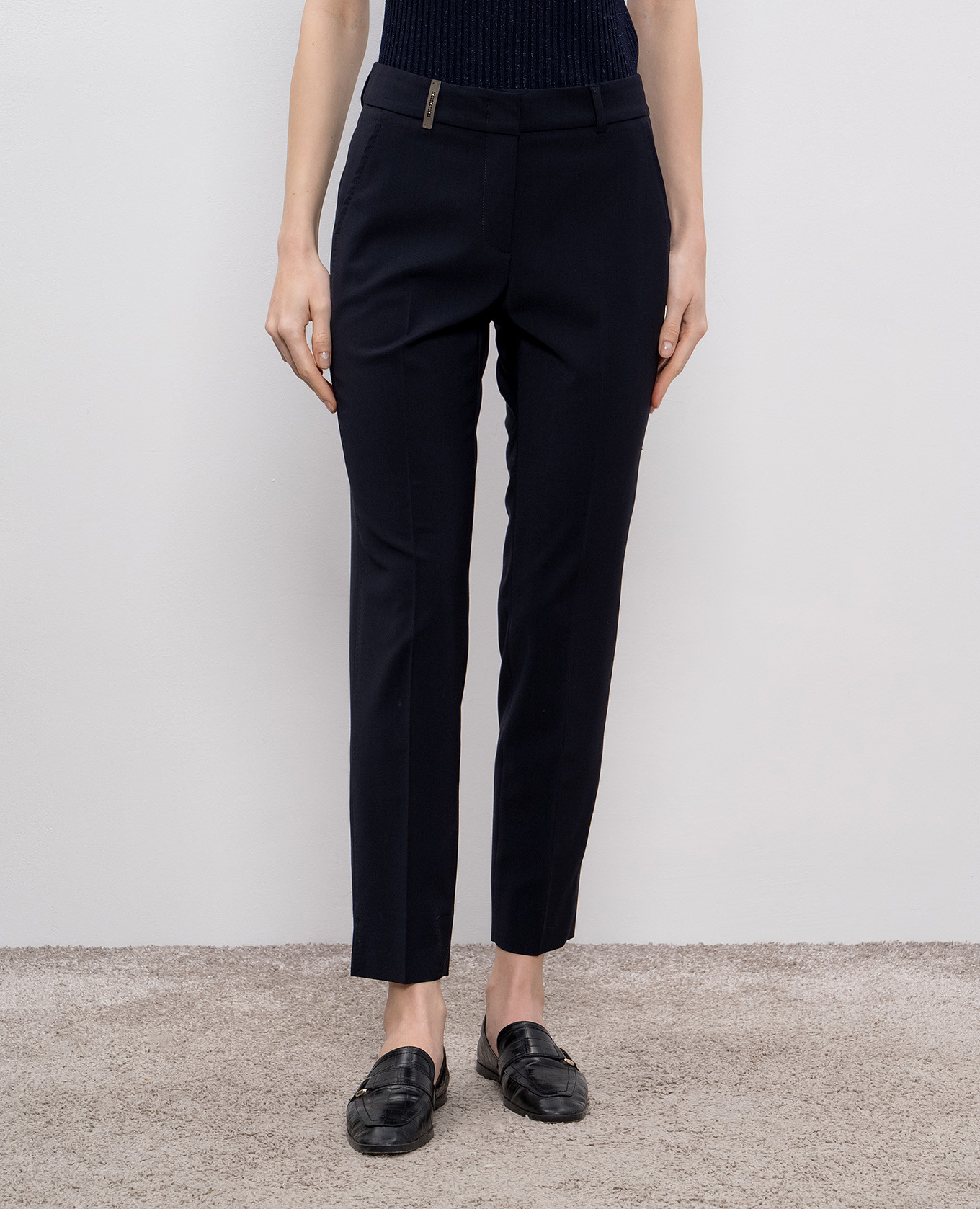 

Blue wool pants Peserico