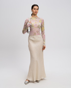 Twinset Floral print top with lurex 251AP3240