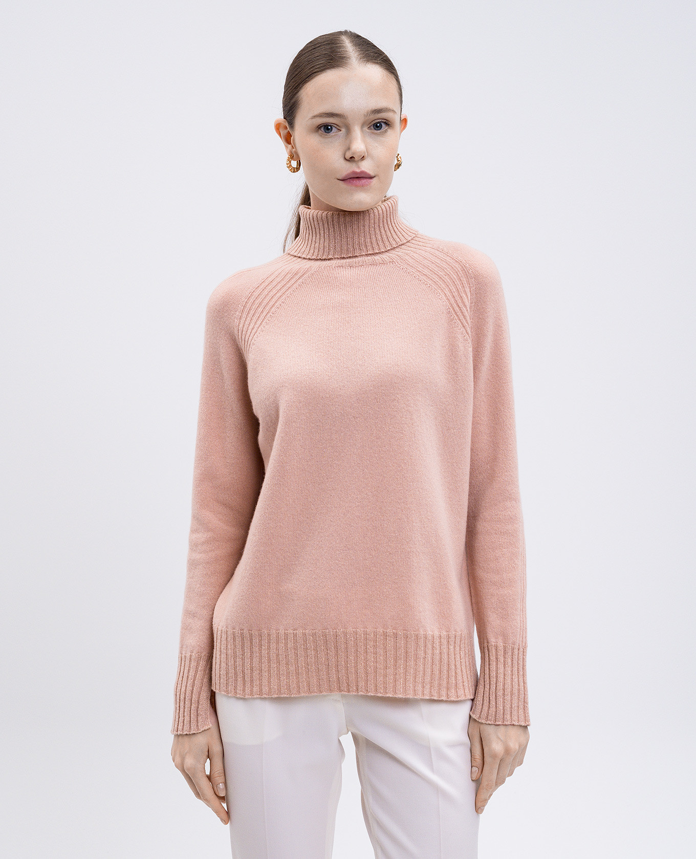 Pink wool and cashmere sweater with lurex Twinset 3