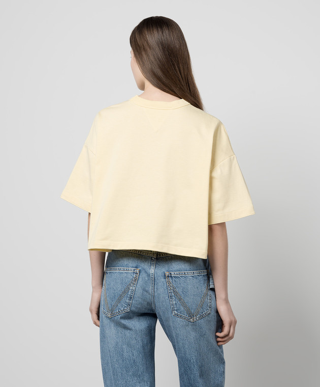 Bottega Veneta - Yellow cropped T-shirt 777597VKLZ0 - shop