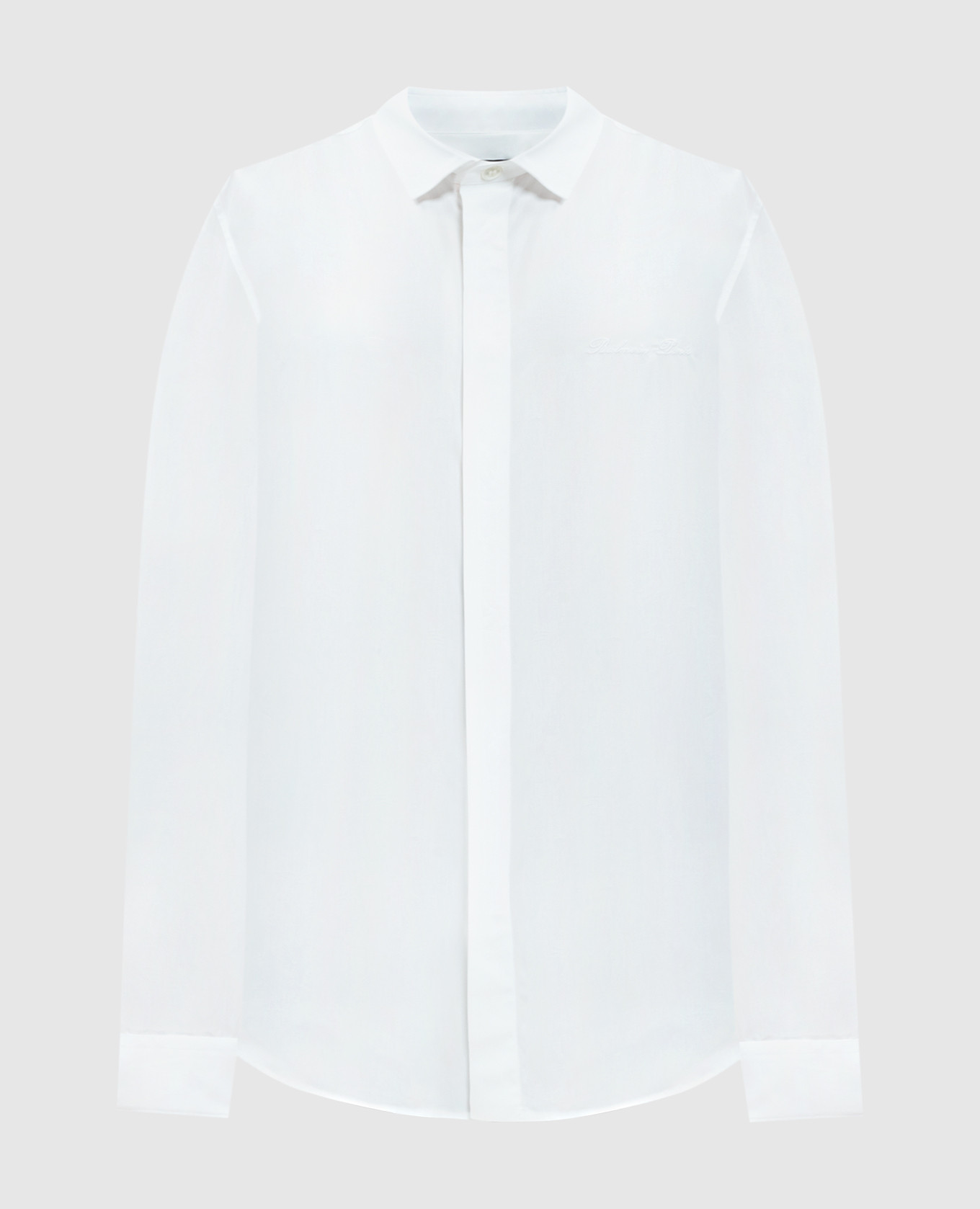 Balmain White shirt with logo embroidery