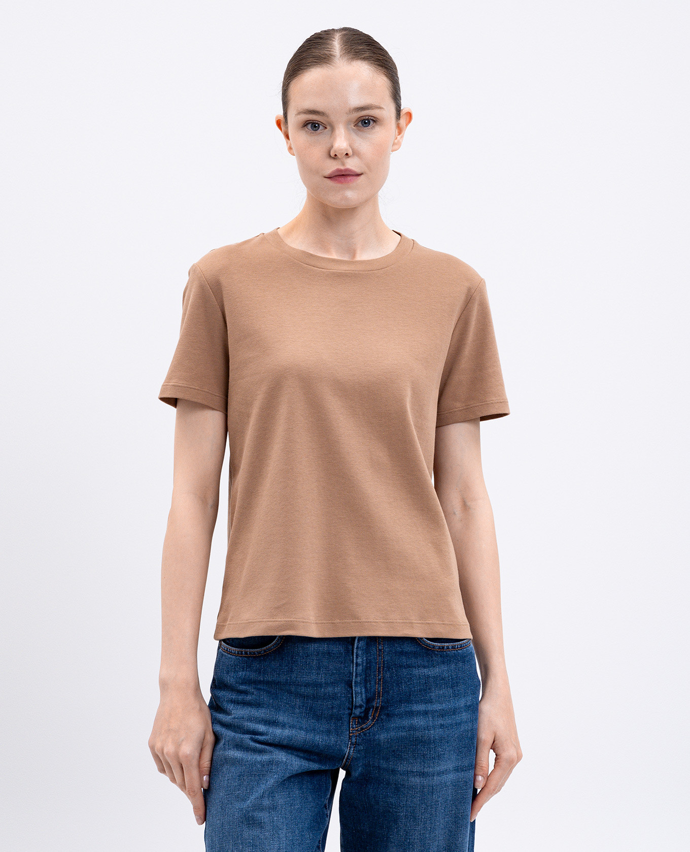 

Beige GEMMA T-shirt with logo patch Max Mara
