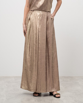 Momoni Pink GUAVA pants with lurex 255MMOPA015255MO44
