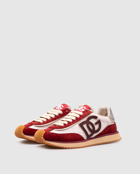 Dolce&Gabbana Burgundy DG CUSHION combo sneakers CK2288AI920