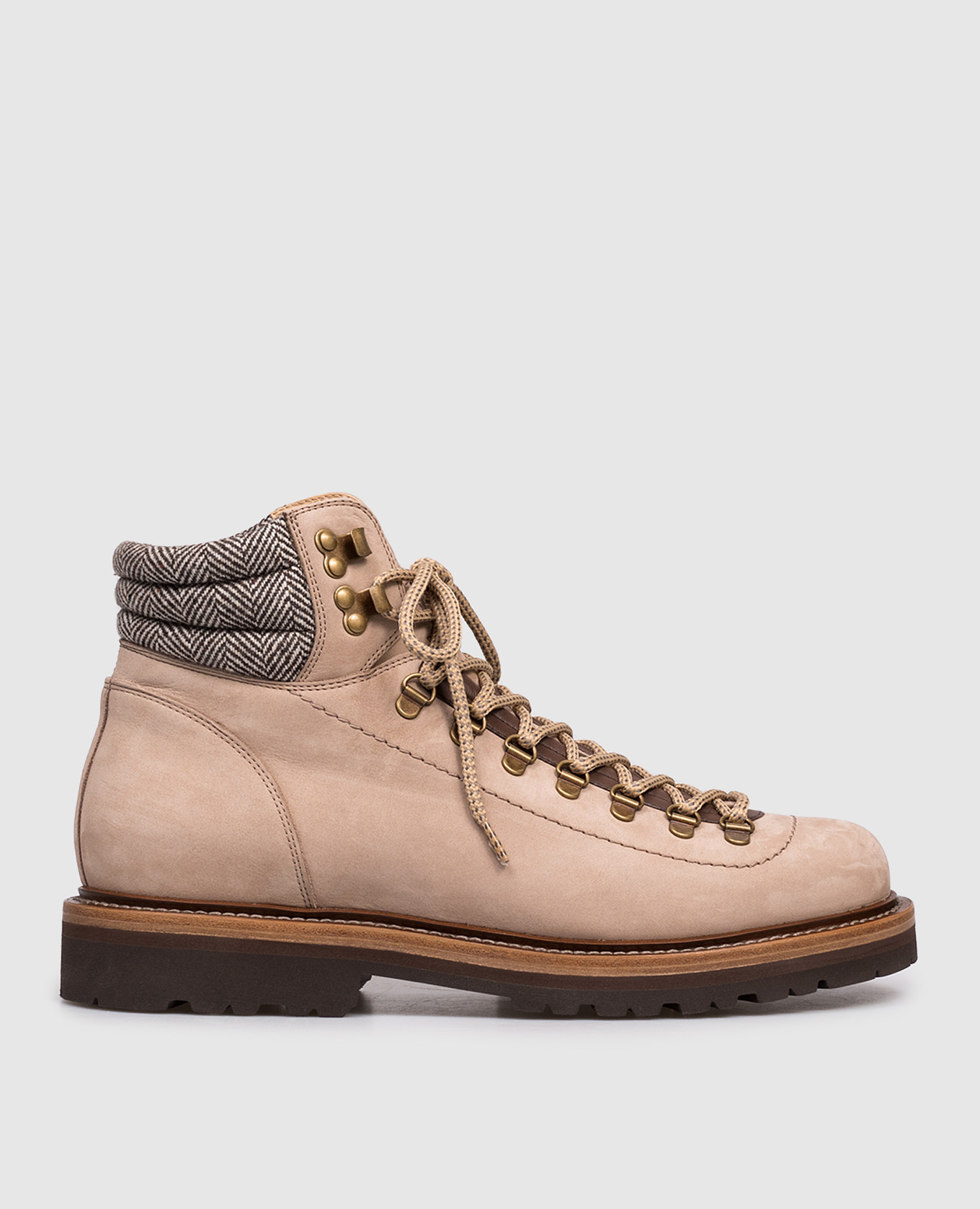 

Beige nubuck Mountain boots Brunello Cucinelli