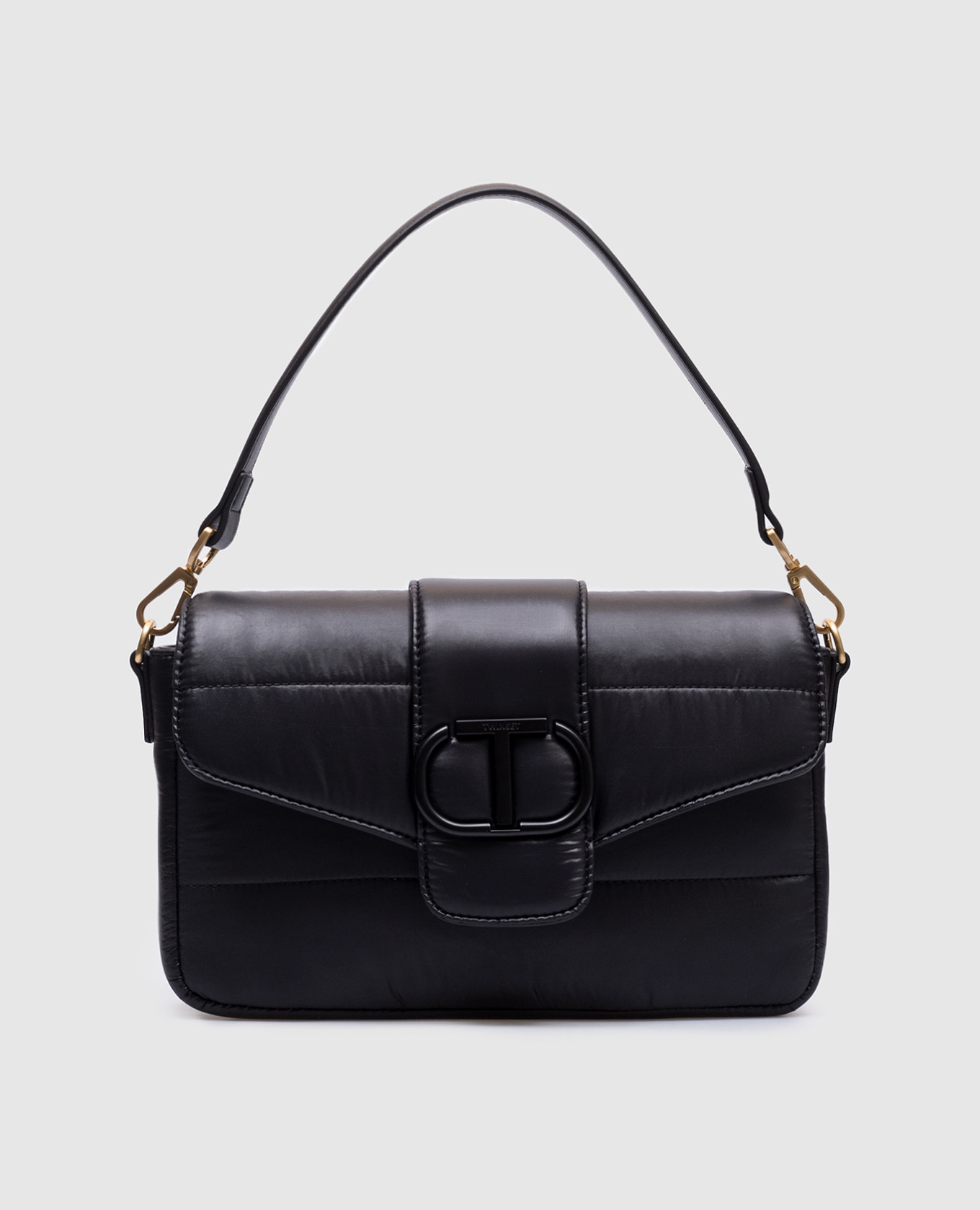 

Amie Ski logo messenger bag in black Twinset, Черный