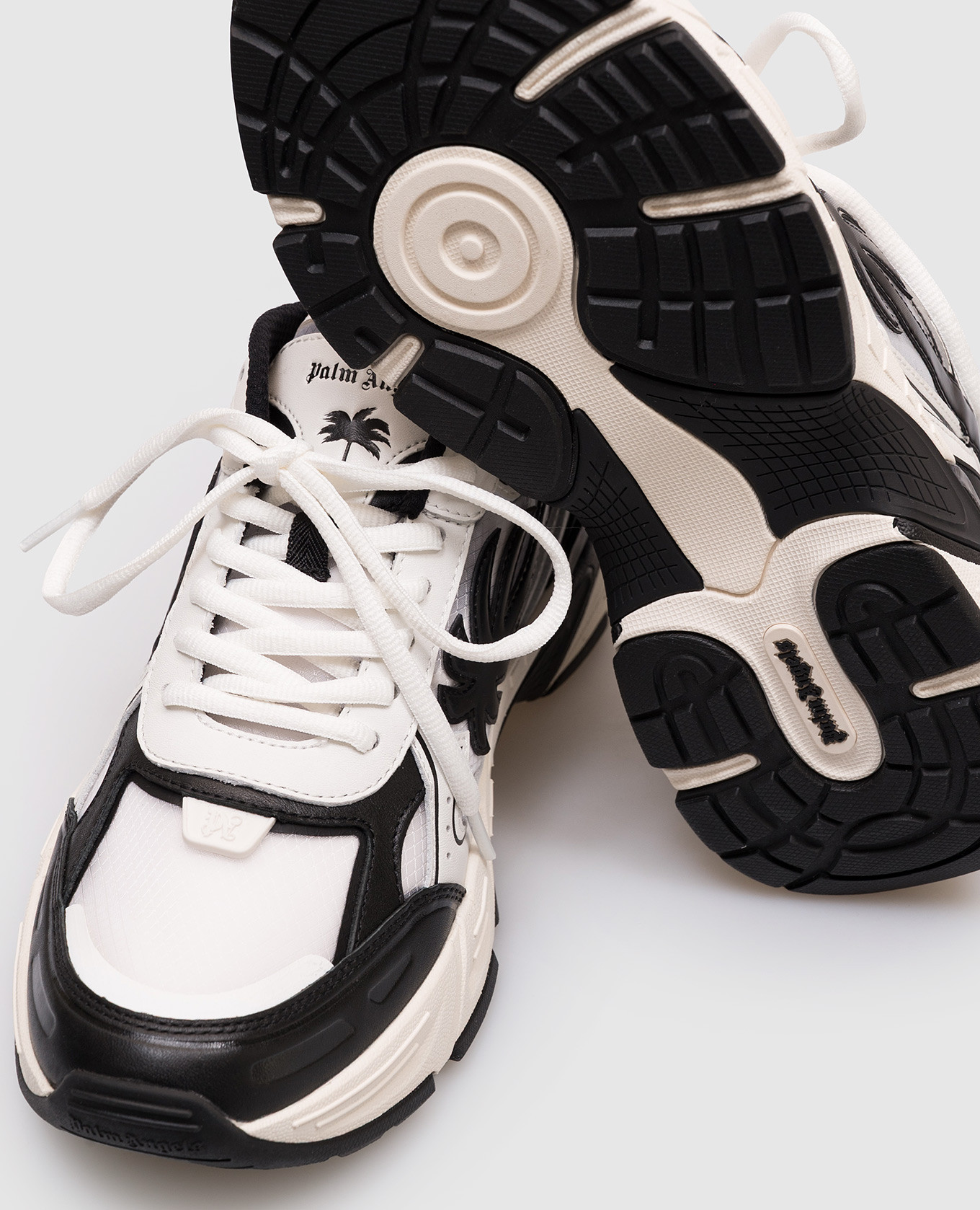 PA 4 logo combination sneakers Palm Angels, White