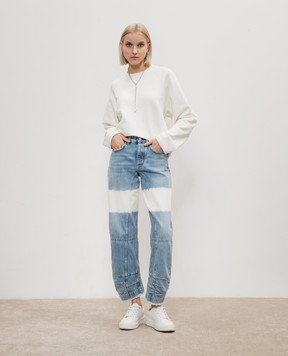 Jil Sander Blue jeans with bleach effect J02KA0230J46463