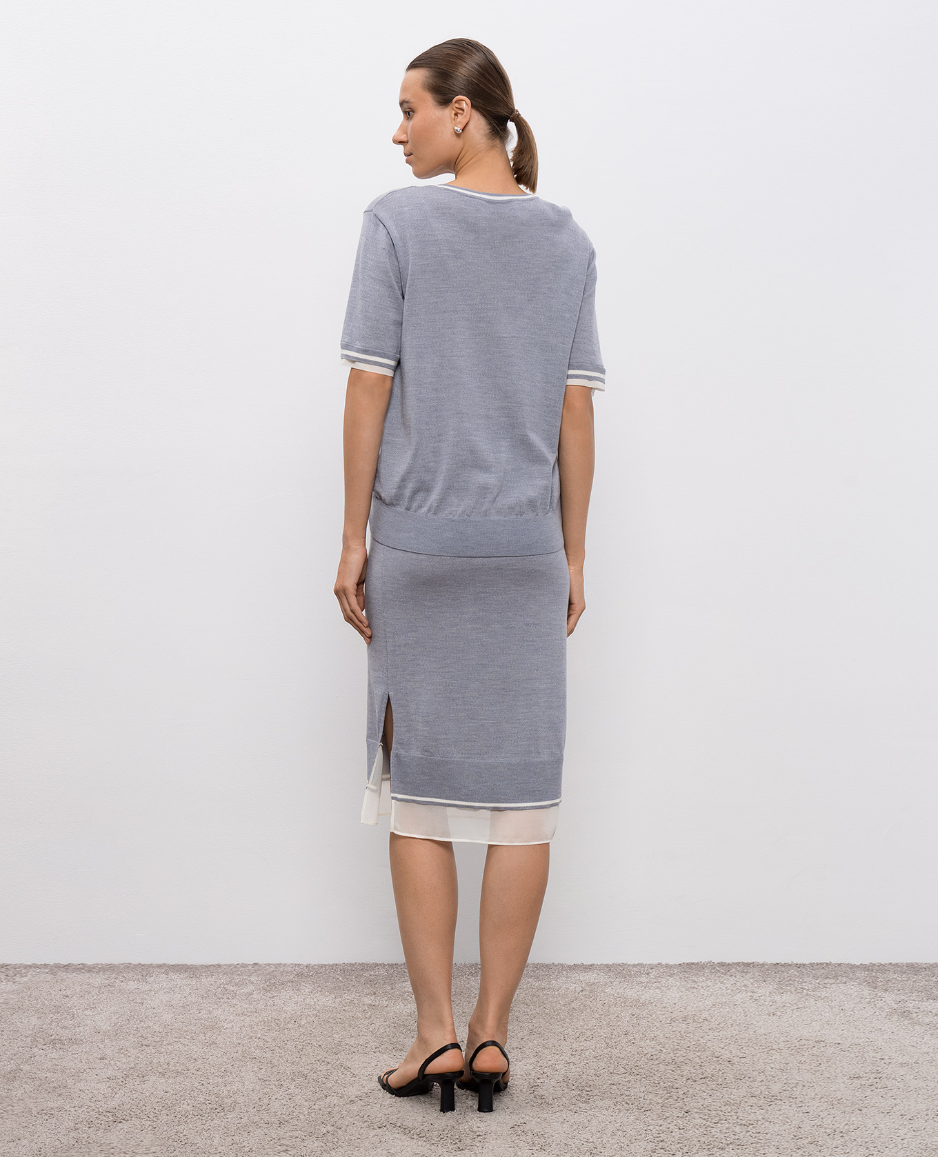

Gray double-layered wool dress 3.1 Phillip Lim, Grey