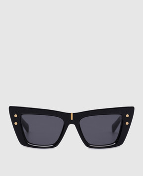 Balmain Black logo B-Eye sunglasses BPS156A54