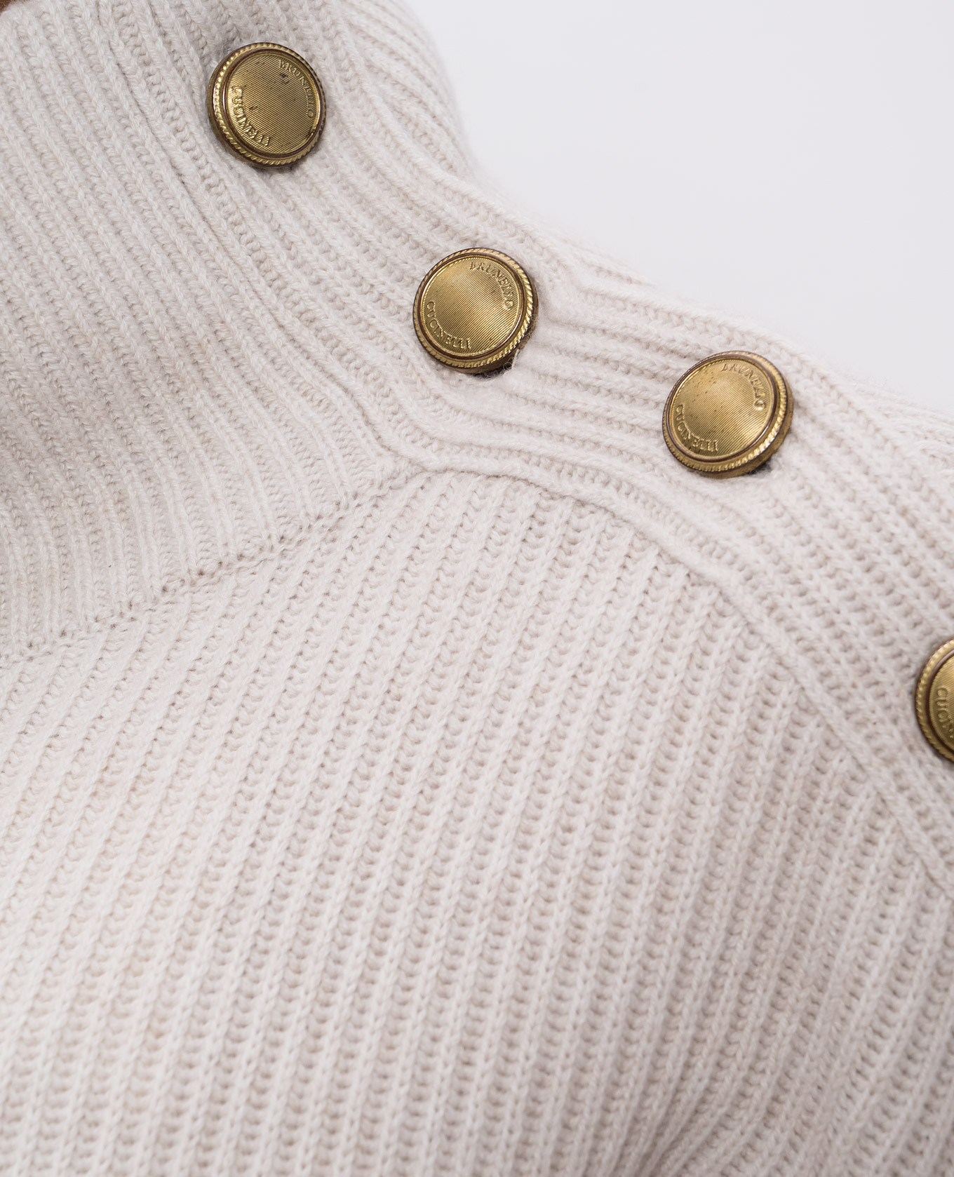 Gray wool, cashmere and silk sweater Brunello Cucinelli 5