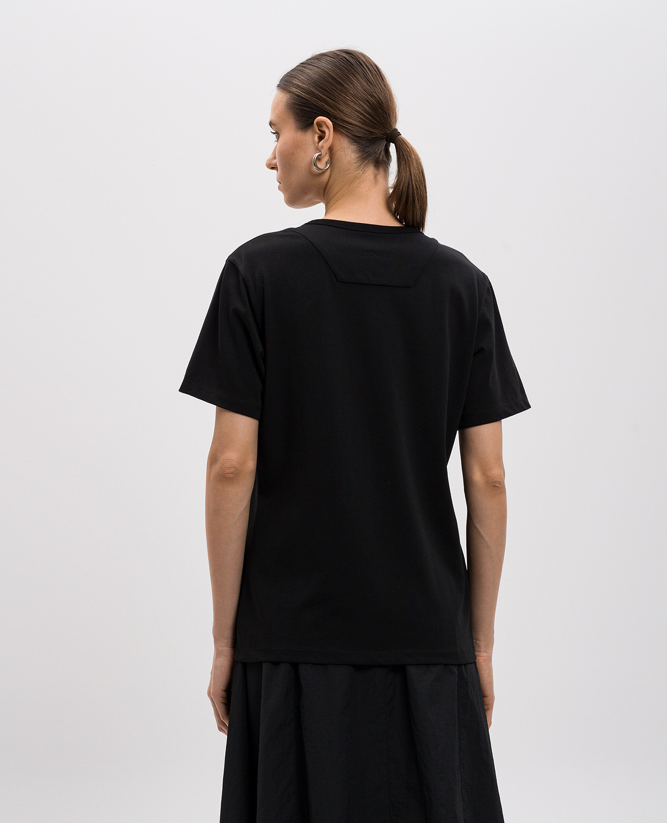 Black T-shirt with logo Juun.j 4