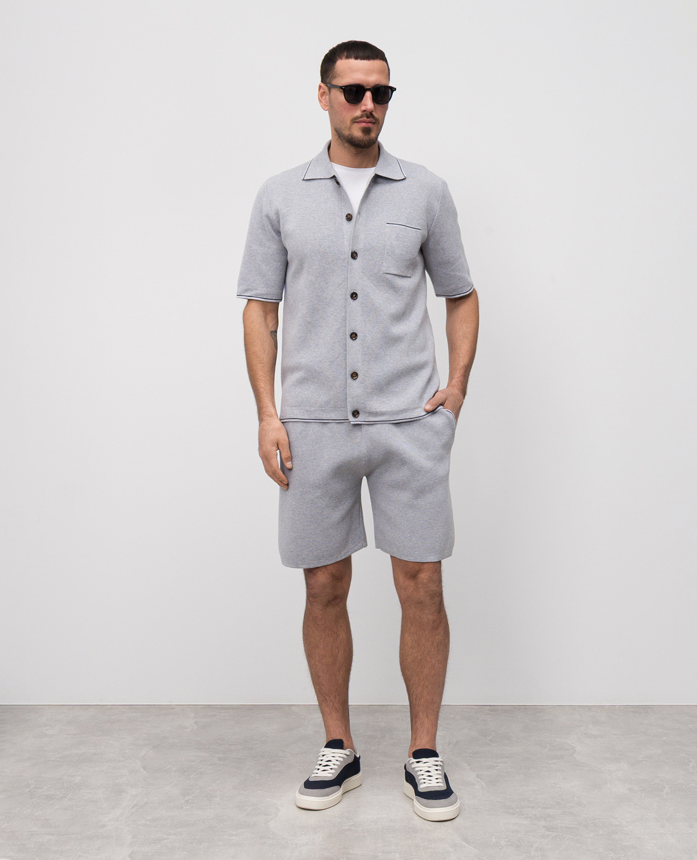 

KENITH gray shorts MooRER, Grey