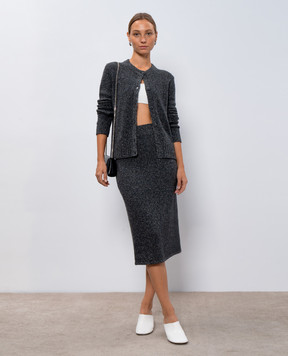 Ballantyne Gray midi skirt made of seam and silk B1G0535W074