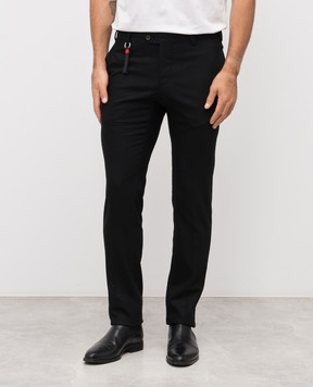 Marco Pescarolo Black wool and cashmere pants SLIM805229