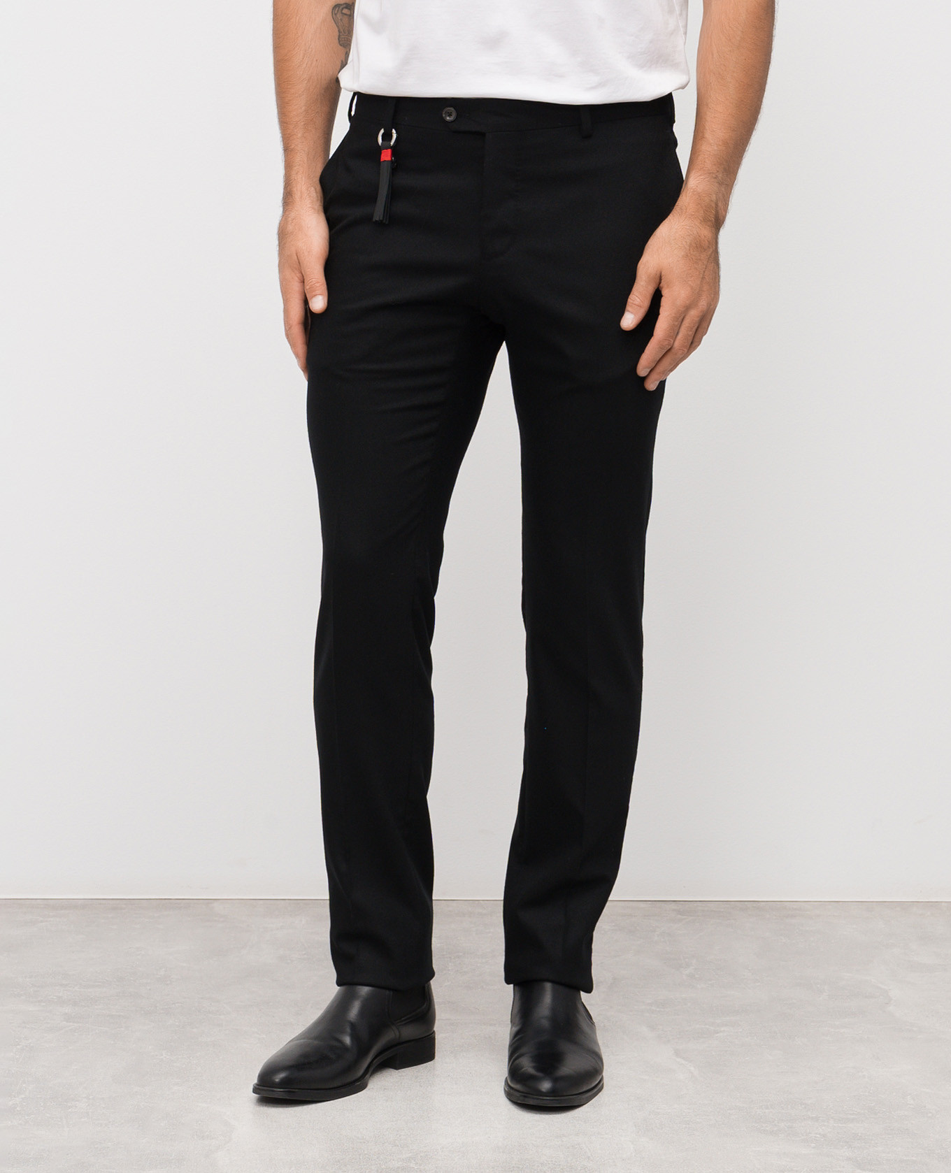 Black wool and cashmere pants Marco Pescarolo 3