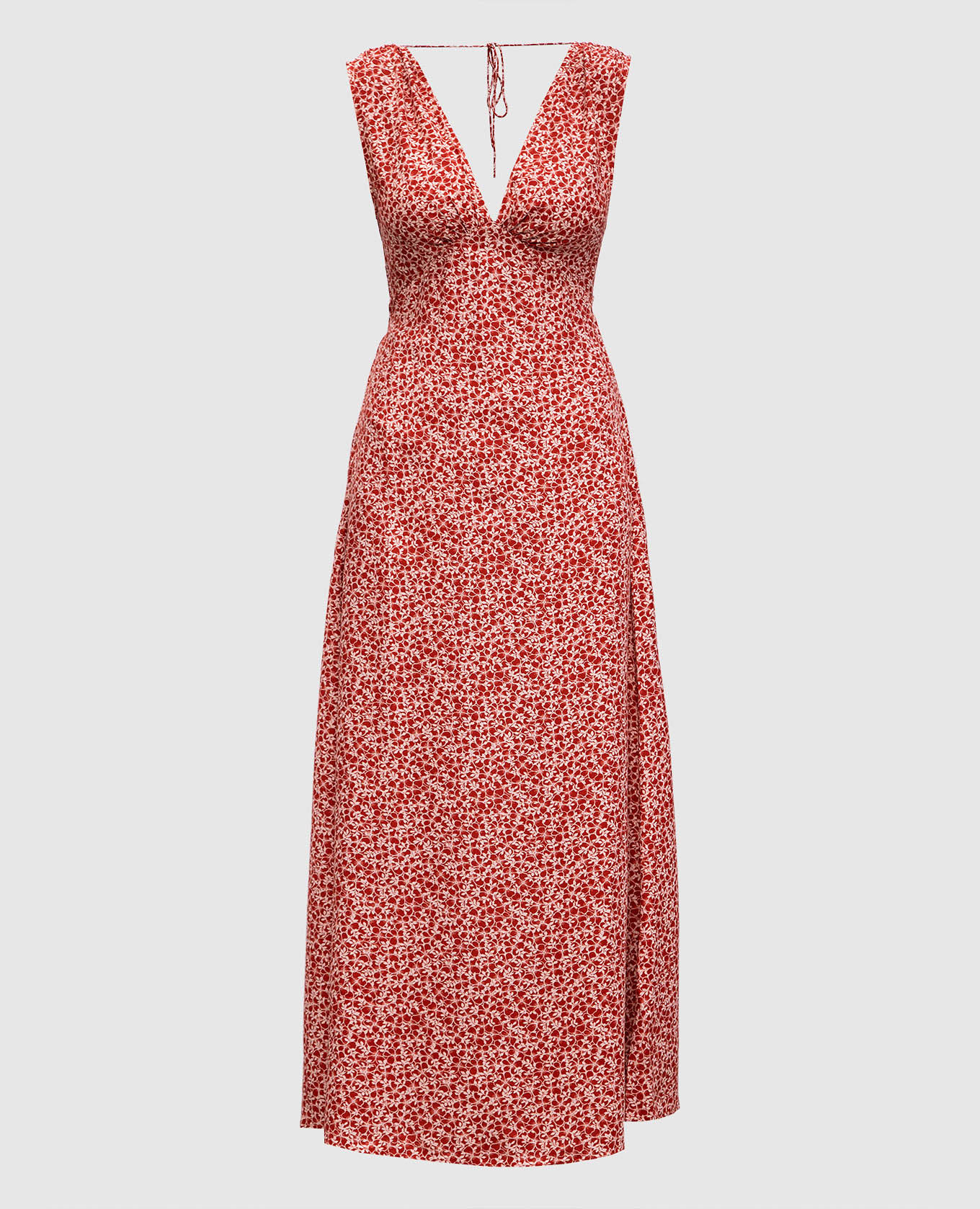 

Red Alpes dress with floral print Faithfull