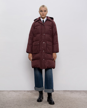 Brunello Cucinelli Burgundy down jacket MG5019946