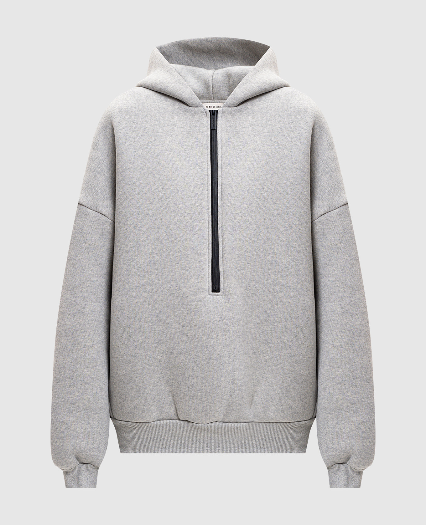 

Grey insulated zip hoodie with logo Fear of God
