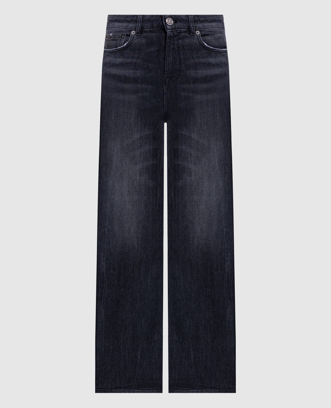 

Grey jeans with logo patch Twinset