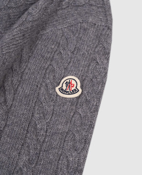 Moncler ENFANT Children's gray sweater with wool K29549C00004M12416