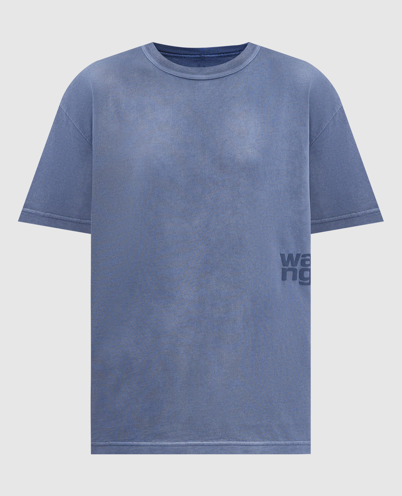 

Blue T-shirt with logo Alexander Wang