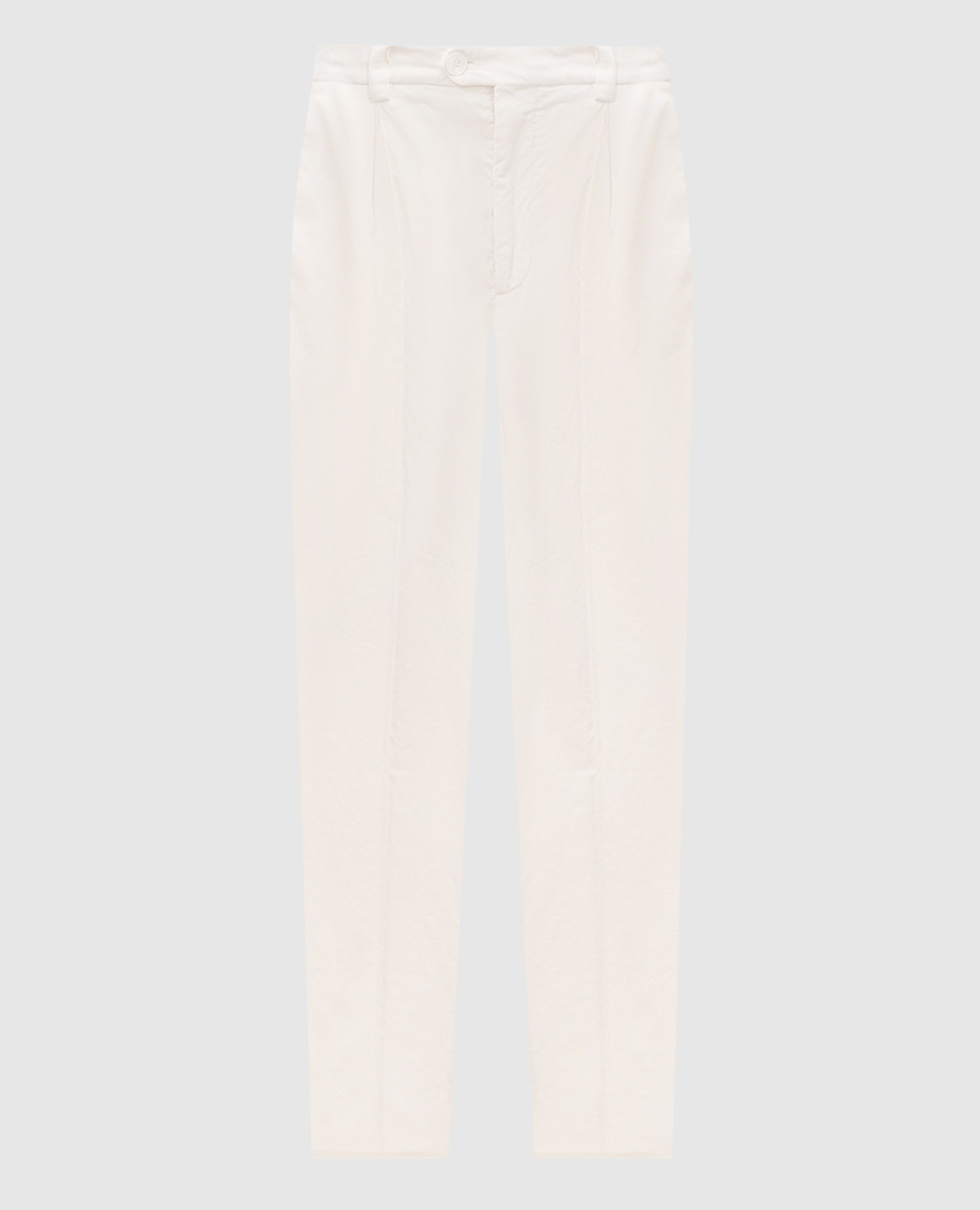 

Beige corduroy pants with logo Brunello Cucinelli