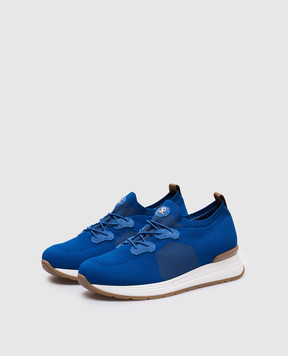 Stefano Ricci Blue sneakers with logo UZ26EG2324TSSDP