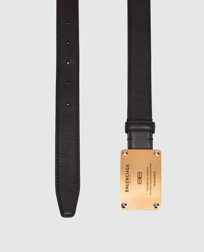 Balenciaga Black Lola leather belt with logo 8328052ABUZ