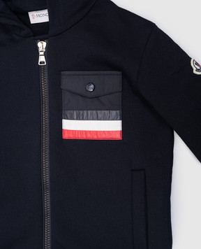 Moncler ENFANT Children's blue sports jacket with logo J29548G00031899PS810