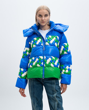 Raxxy Blue quilted OCEAN down jacket CRDJ008N