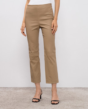 Simkhai Beige leather pants 4254114V