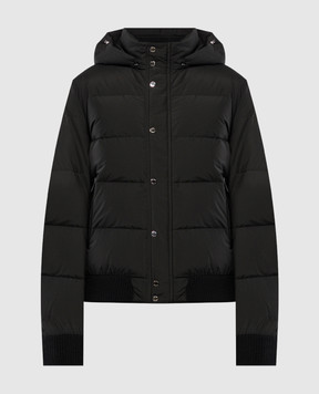 MooRER Black quilted down jacket COVENSTP