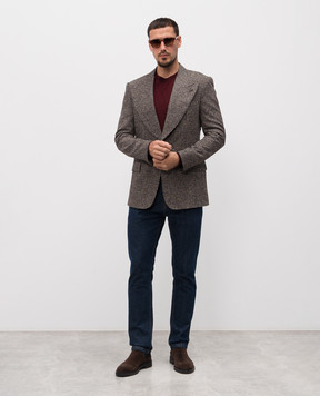 Dolce&Gabbana Burgundy wool jumper GXX02TJDVBV