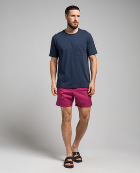 Vilebrequin Blue t-shirt with logo TTNU0P00