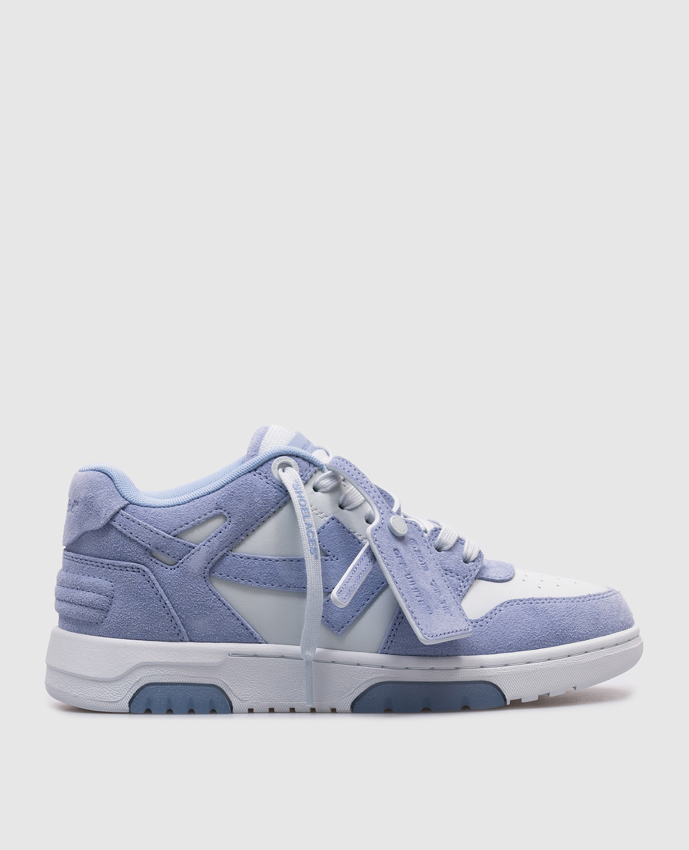 

Out Of Office blue leather sneakers Off-White, Light blue