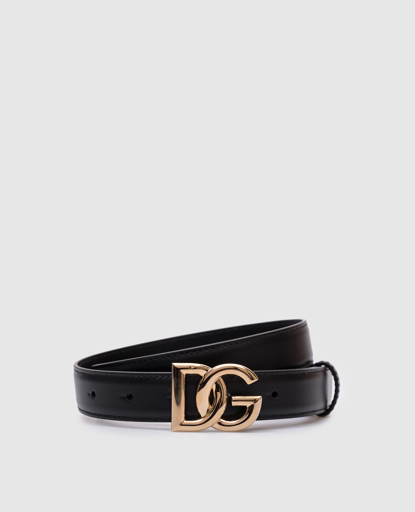 

Black leather belt with logo Dolce&Gabbana