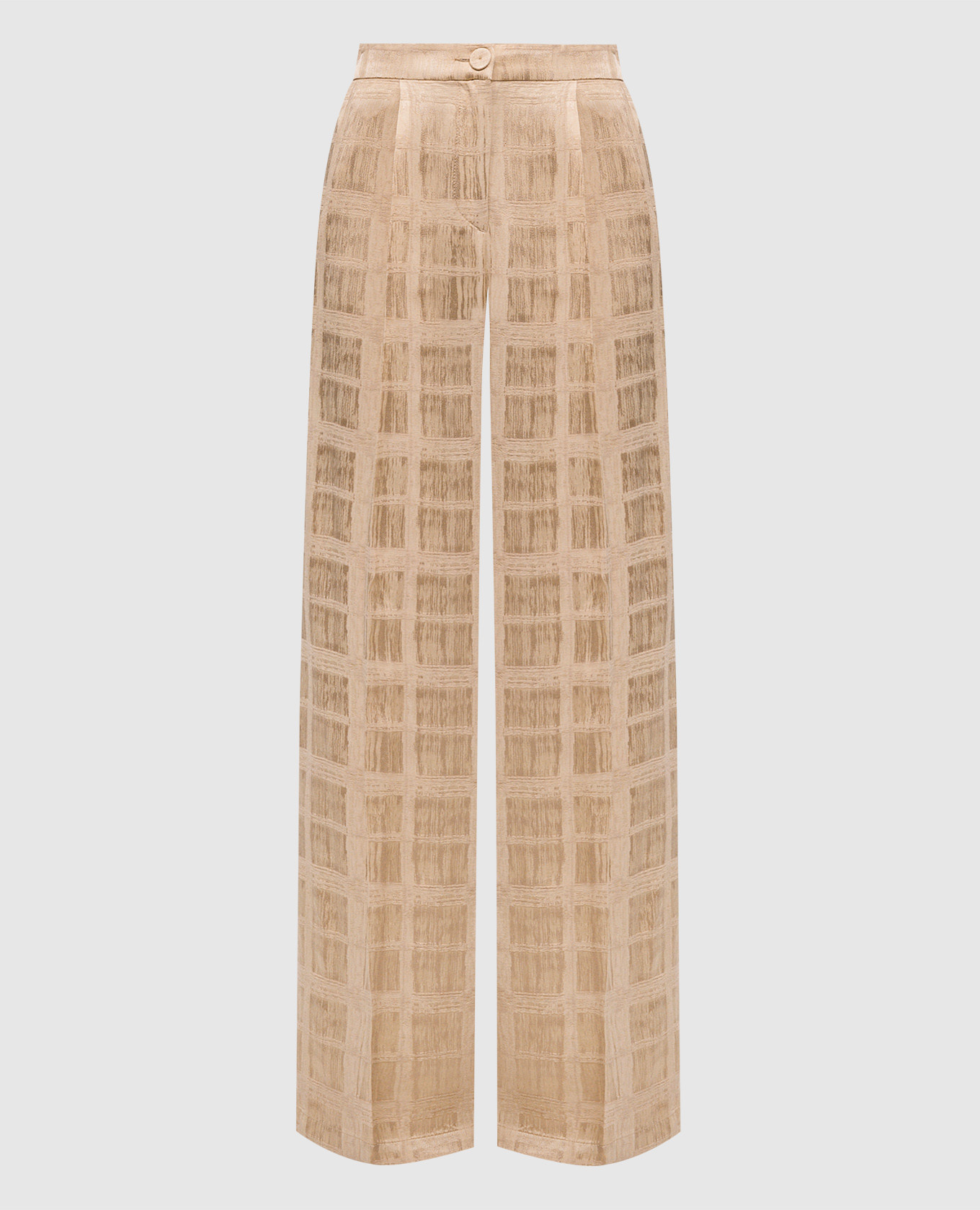 

Beige LEBLON trousers with jacquard pattern Momoni