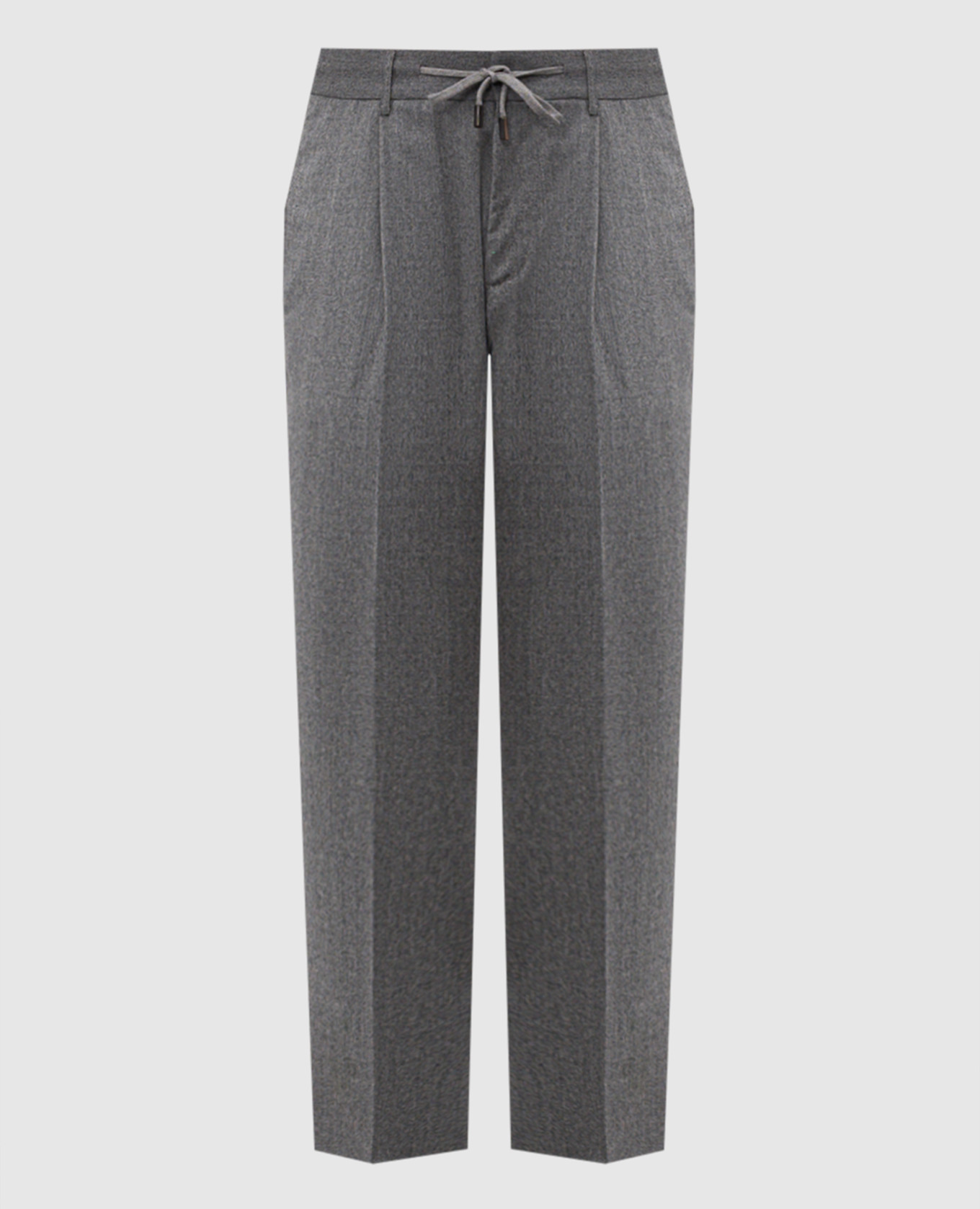 Gray wool pants CAPOBIANCO