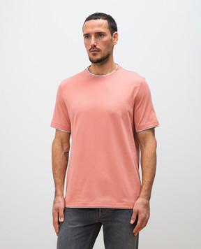Brunello Cucinelli Pink layered T-shirt M0B137427