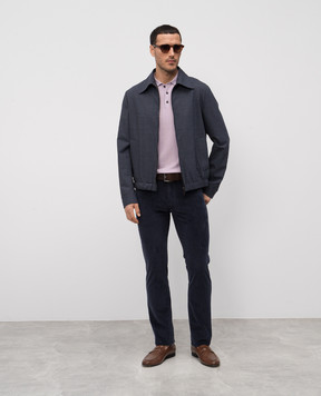 Incotex Blue wool jacket 63I20490441