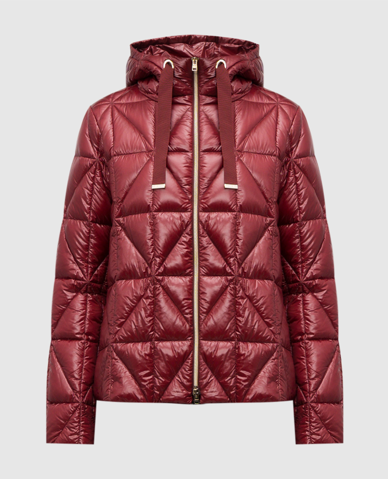 

Burgundy quilted down jacket Herno