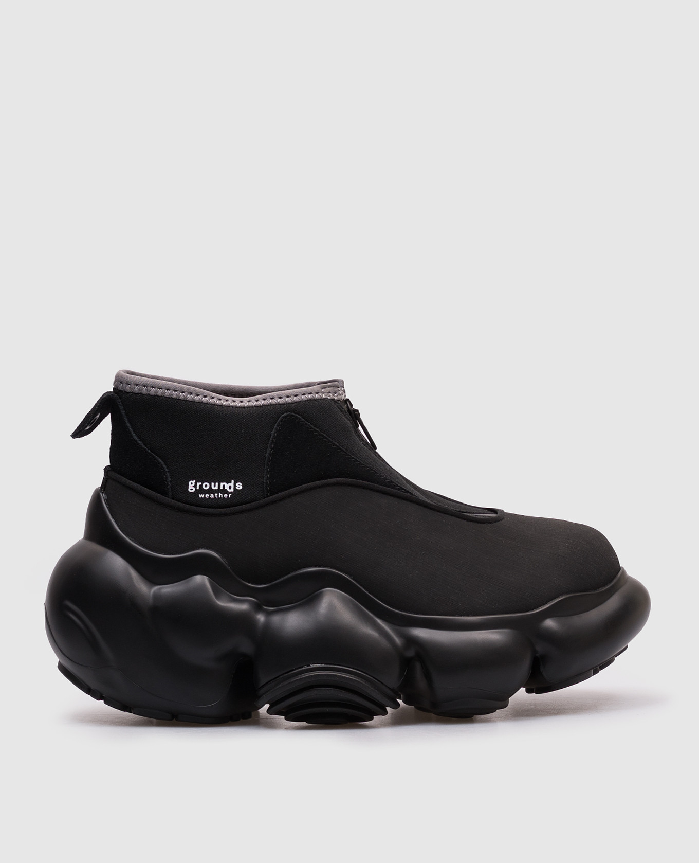 Black MOOPIE WEATHER WAVE sneakers with logo Grounds