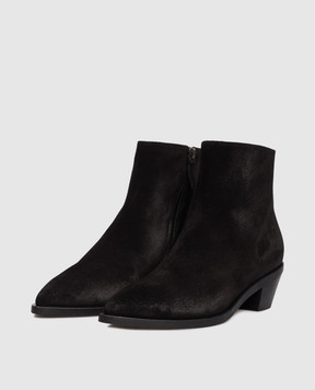 Marsell Stuzzichello black suede ankle boots MW6192P024