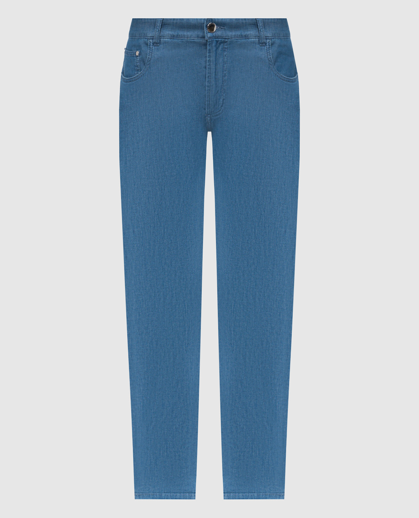 BELLUNO blue pants with logo patch Cashmere&Whiskey