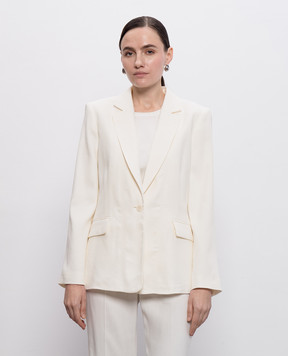 JOSEPH Marty white jacket with linen JP001748