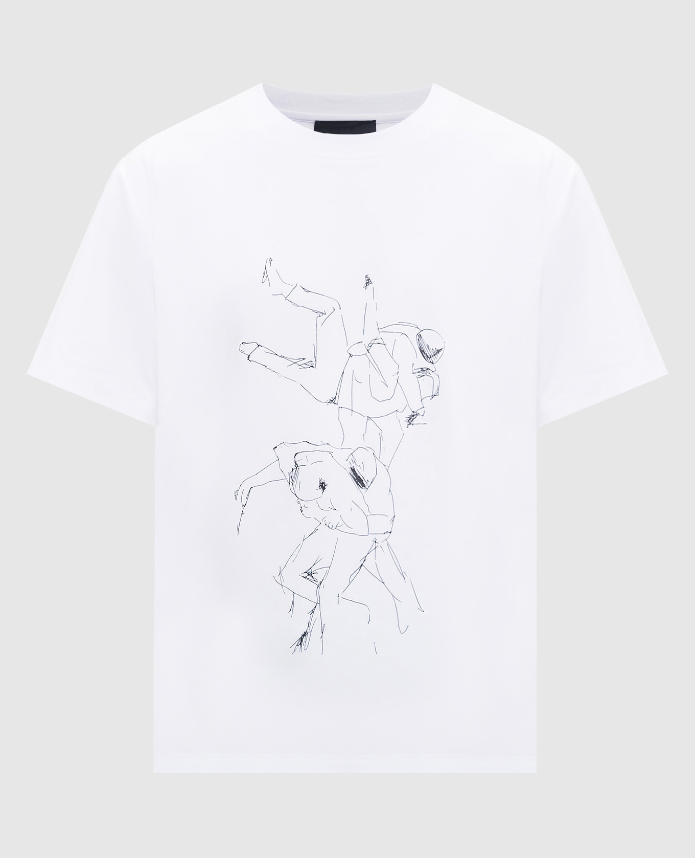 White t-shirt with a print heliot emil